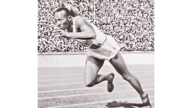Olympic icon Jesse Owens at the Berlin 1936 Olympics
