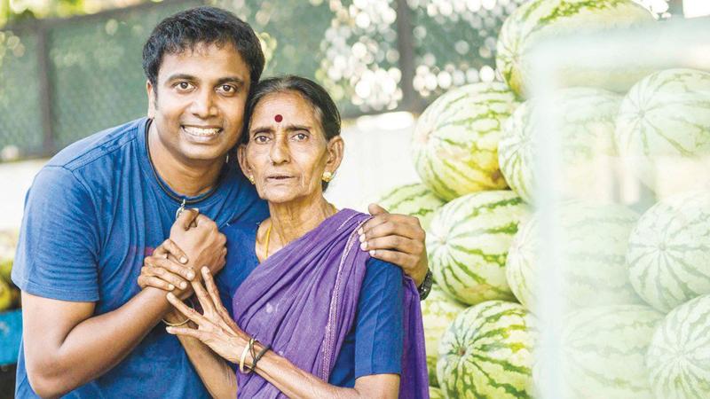 The actor dated the local fruit seller (above) and the woman who collects garbage from his apartment block