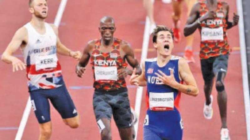 Olympic record for Jakob Ingebrigtsen of Norway in 1500m