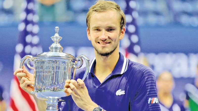 Daniil Medvedev the new champ with the US Open prize