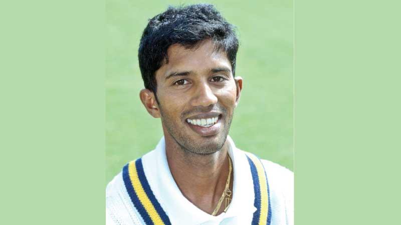 Young Dharmasena during the early part of his career