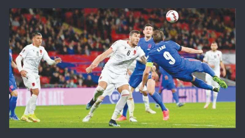 Harry Kane’s scores a hat-trick of goals against Albania