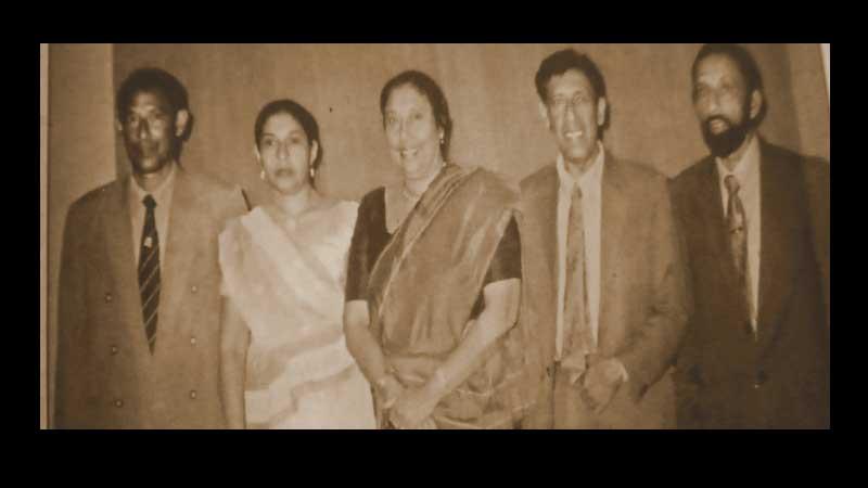 From left: The Wijekoon siblings Chandra, Sujatha, Manel, Ranjith and Herbert. Absent: Douglas 