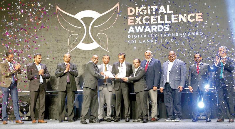The AIA team receives the award