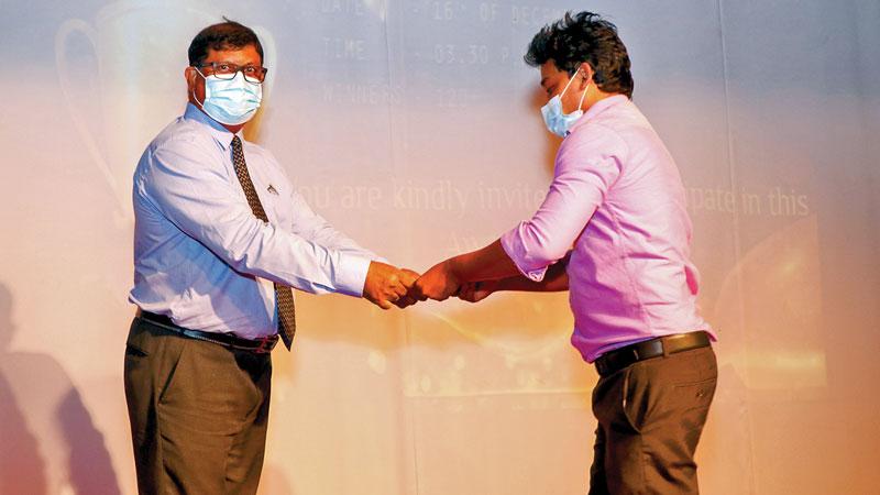 An employee receives an award