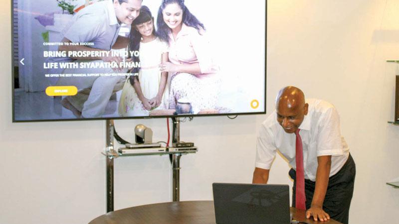 The website was launched by Managing Director of Siyapatha Finance Ananda Seneviratne. The senior management was also present.