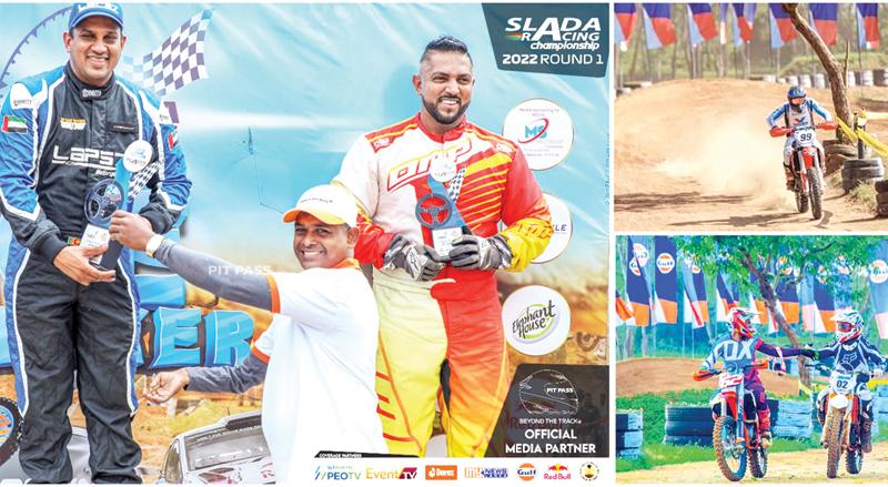 Head of Business Gulf Lubricants of Ideal First Choice, Sanjeewa Kasthuriratne presents the trophy to winner of Super Car category, Ashan Silver.