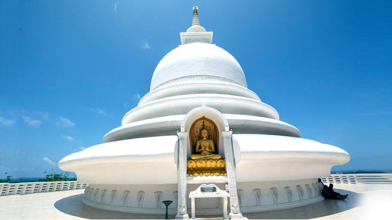 The Dagaba known as Japanese Sama Chaitya (peace pagoda)