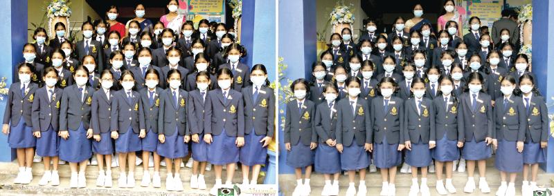 The Senior and Junior prefects. Pix by Nissanka  Wijerathne