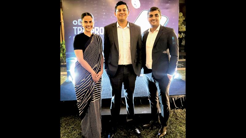 From left: At the launch - Chief Growth Officer Nare Bandaranayake, CEO Heshan Fernando and COO Ashik Bari.