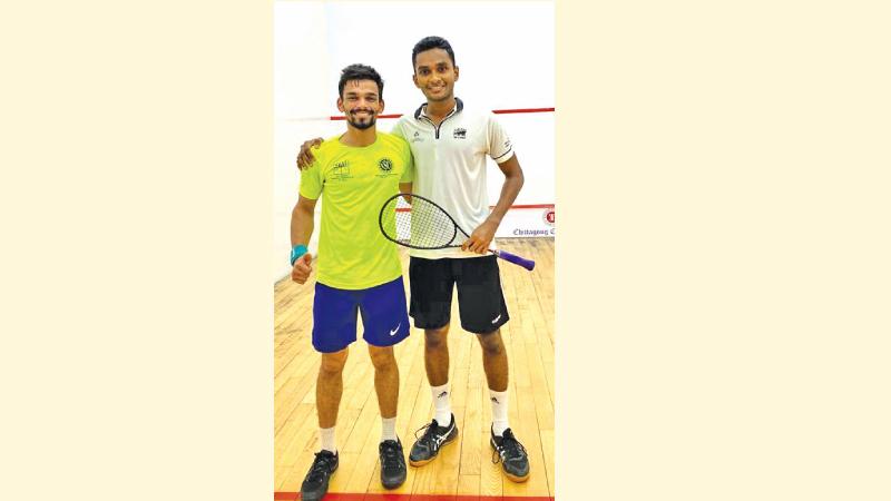 Ravindu Laksiri (right) with Ravi Dixit