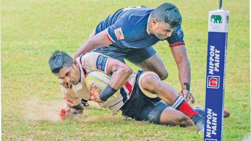 Kandy SC’s unbeaten march to retain the League title for another year running has been stopped in a foul move