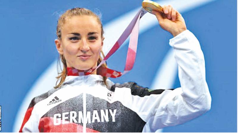 Krawzow won Paralympic gold in the 100m breaststroke at Tokyo 2020