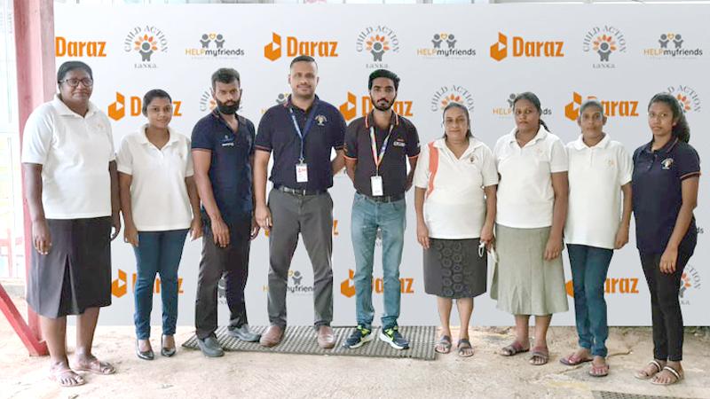 Daraz Cares and Child Action Lanka project team