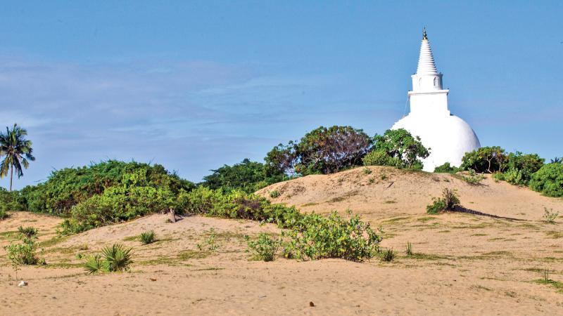 The newly built chaitya