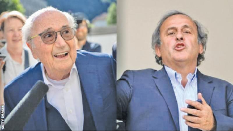 Blatter (left) and Platini were banned from football in 2015