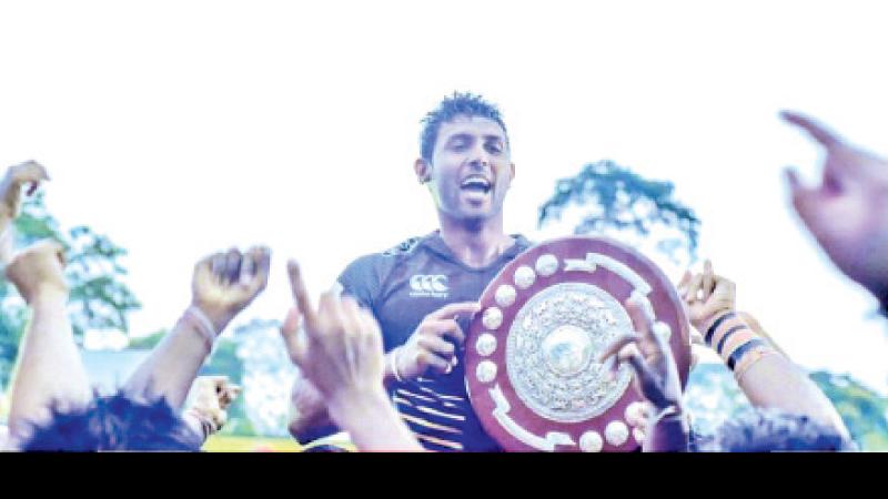 Akila Perera with the Bradby Shield 