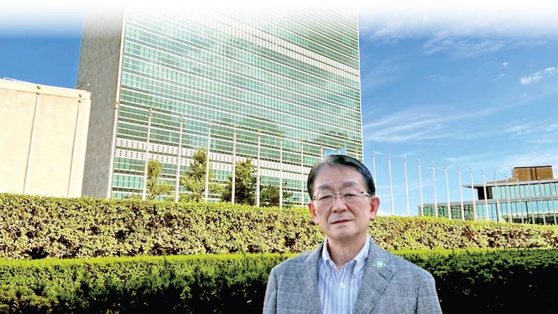 Director General of Peace and Global Issues, Soka Gakkai International Hirotsugu Terasaki.  Credit: Seikyo Shimbun