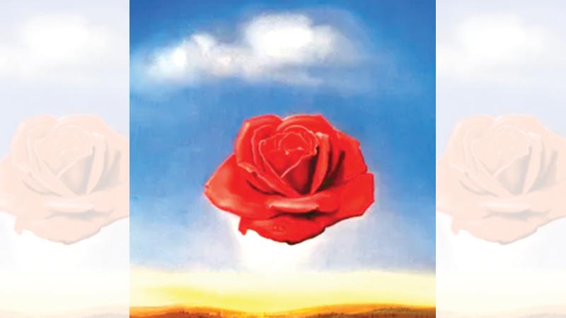 Rose meditative, a painting by Salvador Dali