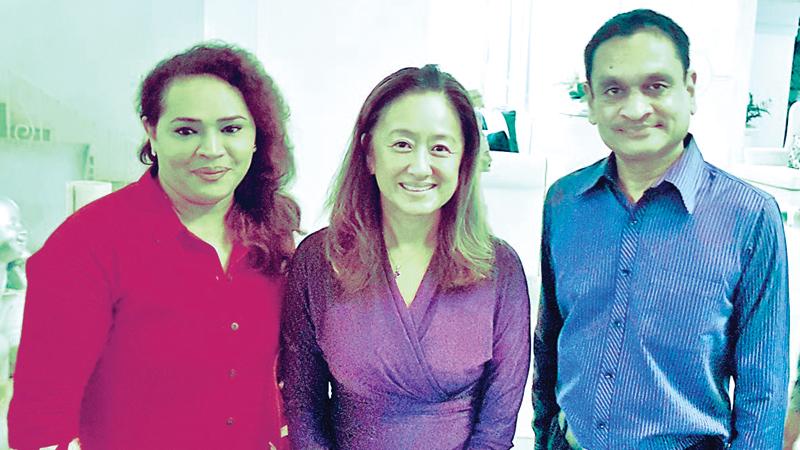 State Tourism Minister Diana Gamage, with US Ambassador to Sri Lanka, Julie Chung and Coordinating Secretary to the State Tourism Ministry, Dr. Arosha Fernando 