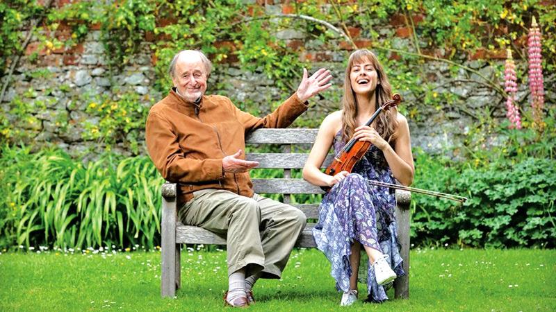 Brilliant young virtuoso’ … the violinist Francesca Dego with the conductor Roger Norrington. Pic: James Cheadle