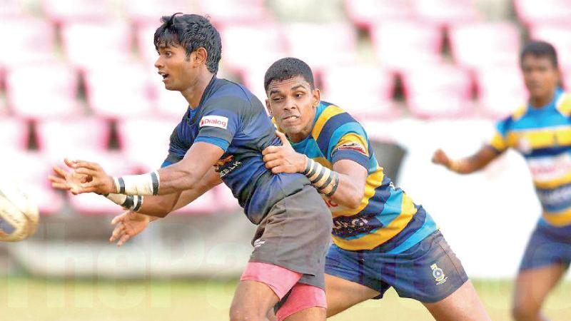 Mahith Perera is at ease with a rugby ball