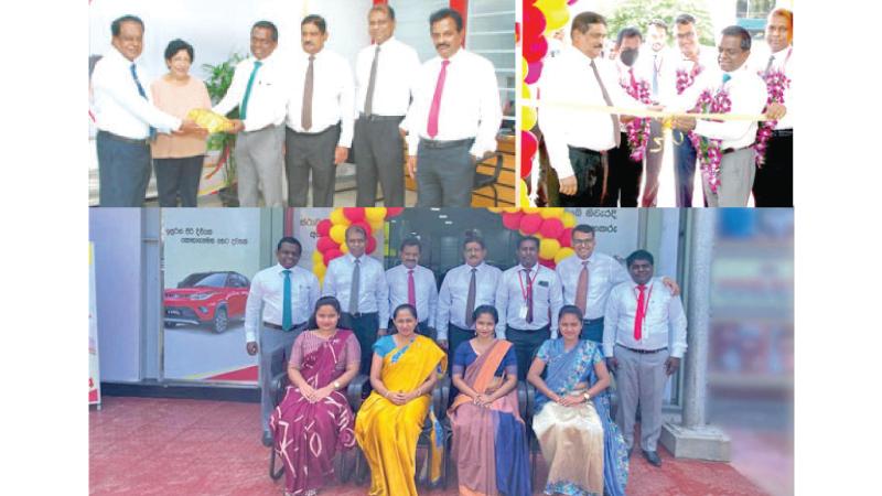 The Senior Management of Mahindra Ideal Finance Limited with Branch staff and customers on the opening day of the Negombo branch