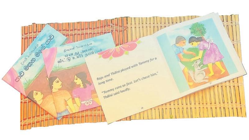 The trilingual children’s book My Best Friend Next Door written by Dishani Senaratne