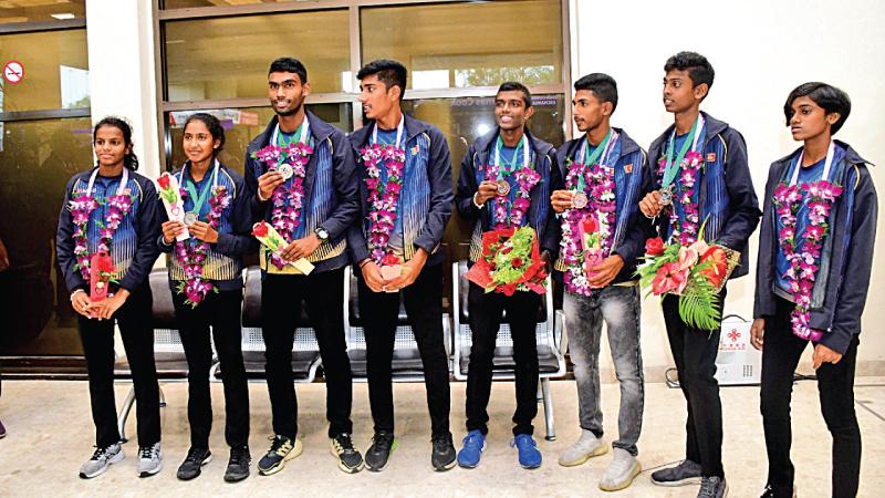 Youth Athletic Squad: Men: Praveen Jayathilaka, Avishka Themindu, Deneth Anuhas, Lesadu Arthavidu, R. Careem Women: KN Wickremasinghe, Sithuli Sadithya, Madushani Herath