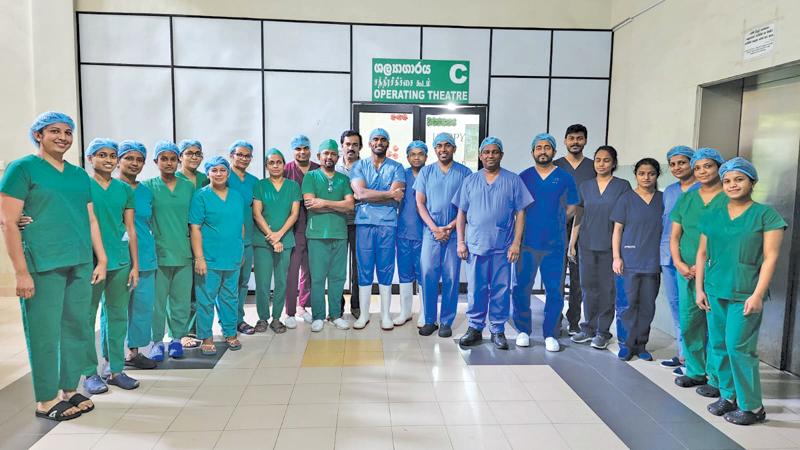 The medical team that participated in the surgery