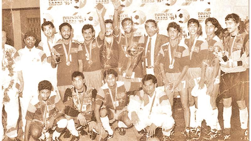 The only time Sri Lanka’s football was in some kind of a healthy state was in 1995 when the team won the South Asia or SAARC title. Since then only pompous “elected officials” have won trophies