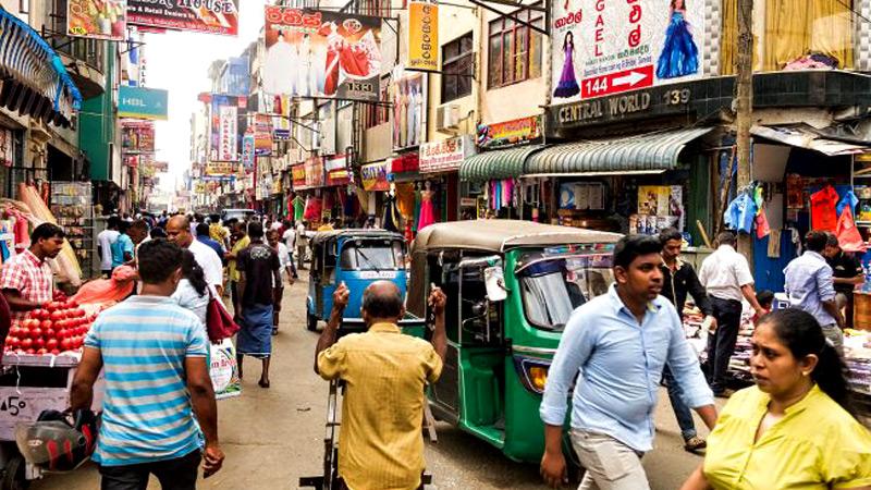 A busy street in Pettah