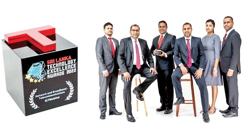 The SLT team (from left): Manager, Network Strategy and Transformation, Buddhika Maldeniya, CTO Rasantha Hettithanthrige, Head of Network Strategy and Transformation, Shamil Appathurai, General Manager, Network Planning and Optimisation, Indika Asurappulige, Supervisory Engineer, Network Asset Acquisition, Jeewani Fernando, Senior Manager, Radio Network Planning, Lasitha Rideewita.