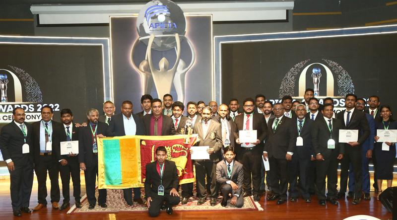 The Sri Lankan contingent at the Asia Pacific ICT Awards in Islamabad, Pakistan