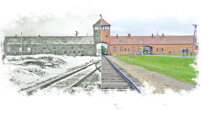 Entrance to Auschwitz II-Birkenau was through what prisoners called the “Gate of Death.” Auschwitz was a major railway hub—a convenient location for the Nazis to bring Jews from all over Europe