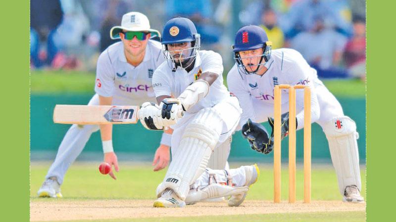 File photo: Nishan Madushka bats against England Lions