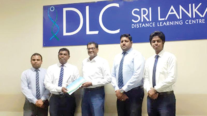 After signing the MoU. From left: Assistant Sales Manager, DLC, Vajira Abeynayake, CEO, DLC Gershaun Arulanantham, Chairman, SLAF, Rizvi Zaheed, Treasurer, SLAF Kulendran Sivaram and CEO, SLAF, Ruwin Mapa.