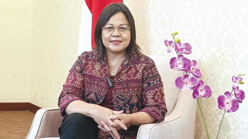 Indonesian ambassador Dewi Gusting Tobing