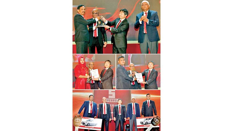 The top award winners with the Ceylinco Life management