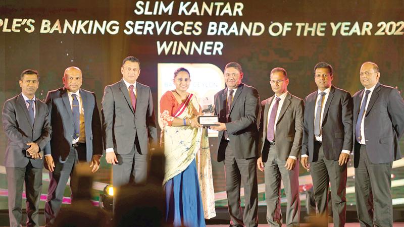 The BOC team receives the award