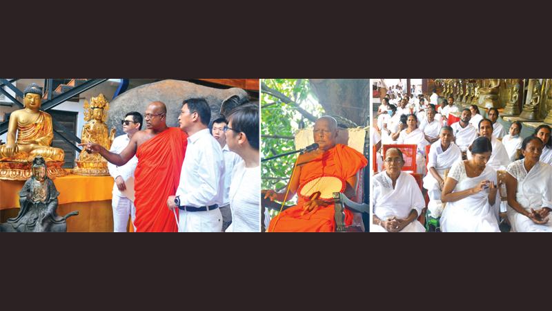 Bak Full Moon Poya observences at the Gangaramaya Temple, Colombo
