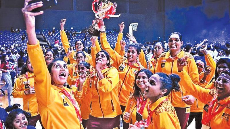 Flashback 2022: Members of the Sri Lanka netball team react after winning the Asia Cup