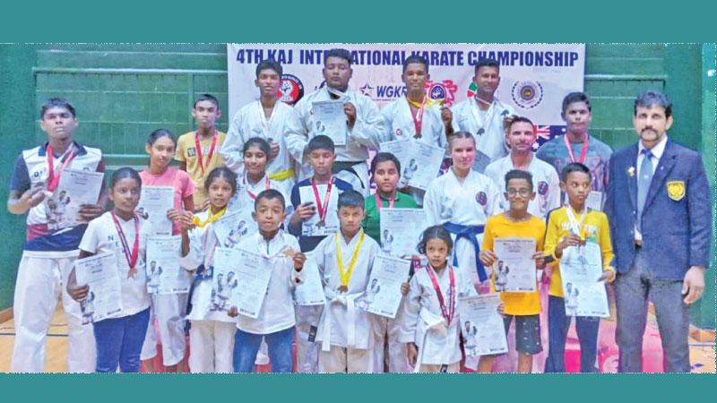 The medal winners - Yumeth (Kumite Gold 1 Bronze 1), Sethindu, Duduli (Kumite Silver), Vusula (Kata Gold), Chathmin (Kata Silver, Kumite Silver), Sithuli ( Kata Gold, Kumite Silver) Chanuthmi (Kumite Bronze), Robert (Australia, Kumite Gold, Kata Silver), Izabella (Australia, Kumite Bronze, Kata Gold), Lesan (Kata Silver), Vinuda (Kata Bronze), Natheesha (Kumite Bronze), Upadya (Kumite Bronze), Sandeepa (Kata Silver, Kumite Bronze), Ravishka (Kata Silver), Sanka (Kata Gold, Kumite Silver) Dilmika (Kata Gold,