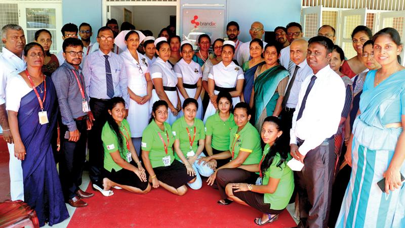 The staff of the Blood Bank at the District General Hospital in Negombo and Brandix Essentials, Katunayake 