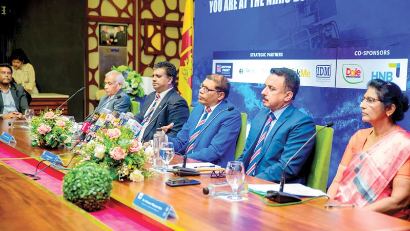 Top officials of CIPM at the media event. Pic: Sudath Malaweera