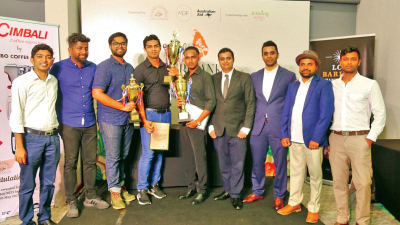 Lanka Coffee Association officials with the winners