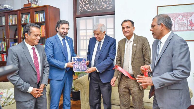 WDR 2022 presented to President Ranil Wickremesinghe