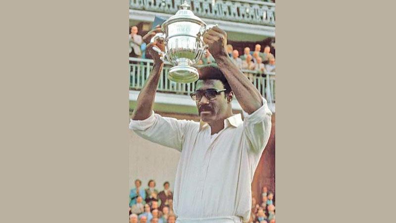 Clive Lloyd with the 1979 World Cup following their triumph in the inaugural event in 1975