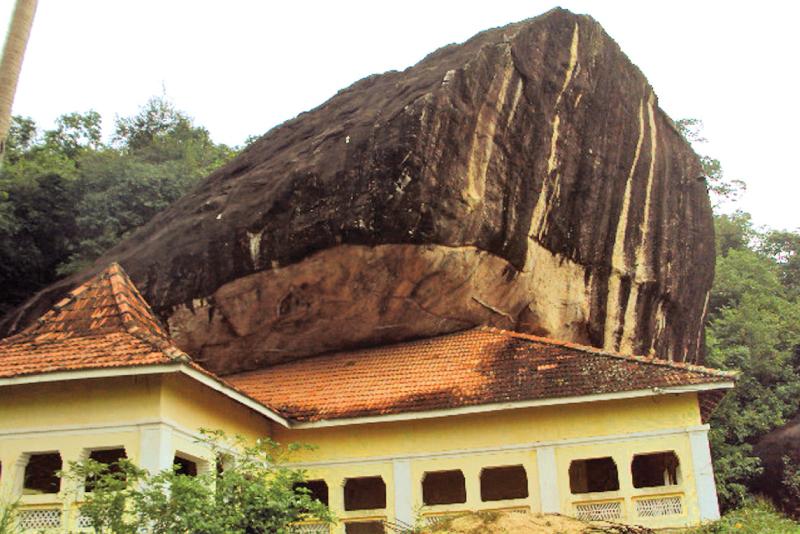 Kande Vihara on the Western slope of the mountain