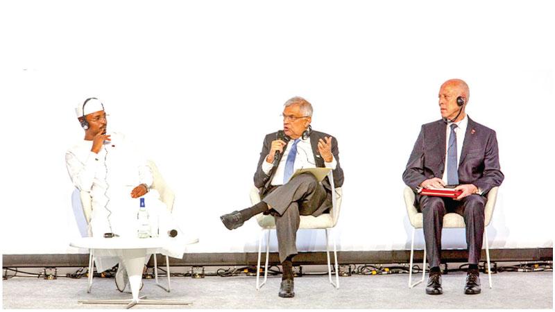 President Ranil Wickremesinghe at a high-level panel discussion at the Global Leaders’ Summit for a New Global Financing Pact, in Paris